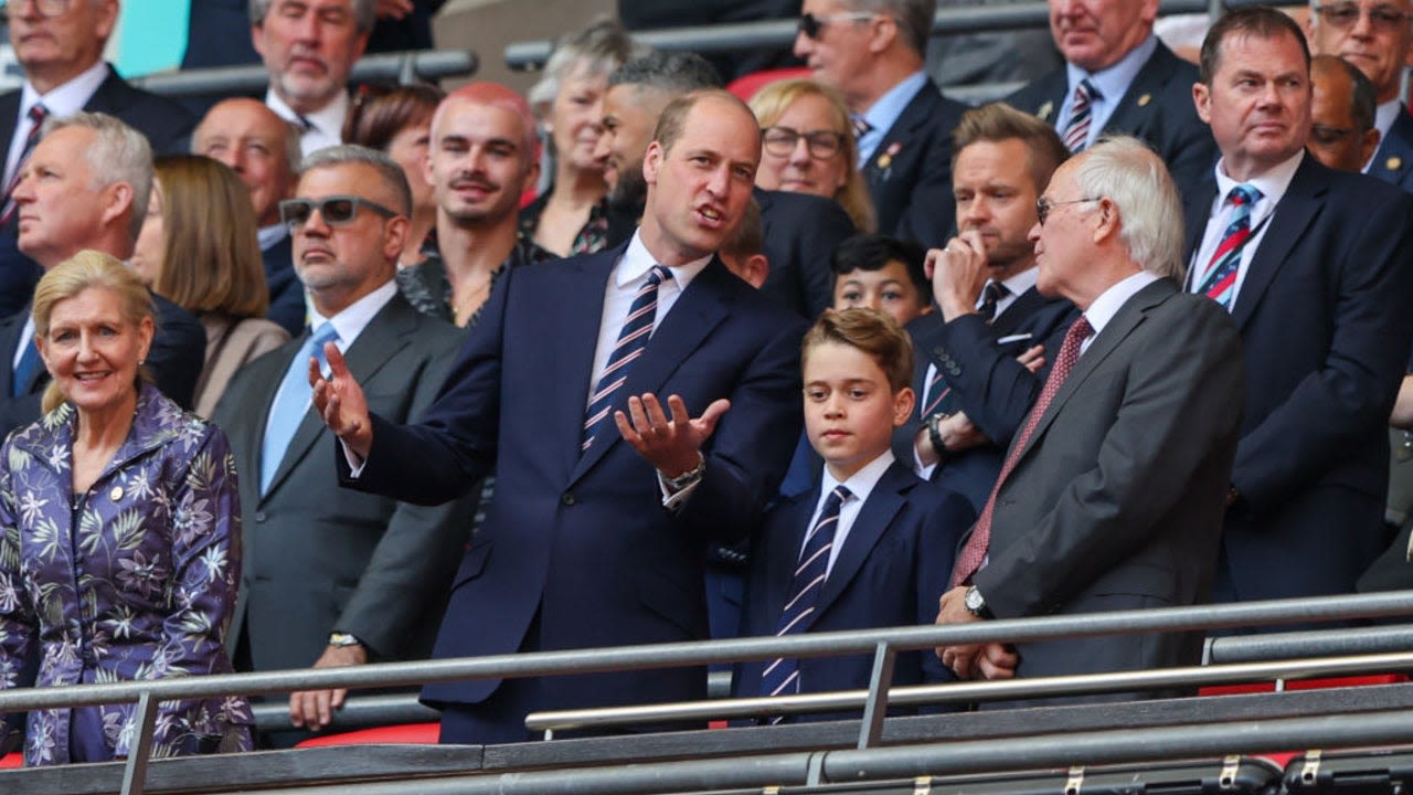 Prince William Attends Soccer Championship With Prince George After Canceling Royal Engagements