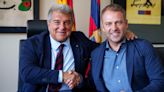 Laporta confirma la presentación de Flick y lamenta las lesiones de Pedri y Araujo