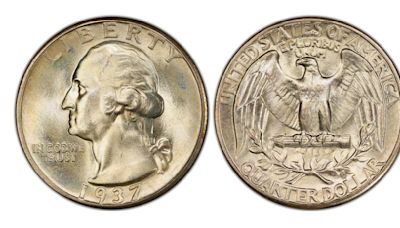 ¿Cuánto valen las monedas de 25 centavos de 1934, 1935, 1936, 1937 y 1940?