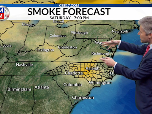 Wildfires in California may bring minor smoke to North Carolina this weekend