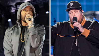 Eminem and Jelly Roll Give a Surprise Performance Together in Michigan