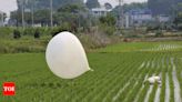 North Korea launches balloons likely carrying trash toward South Korea - Times of India