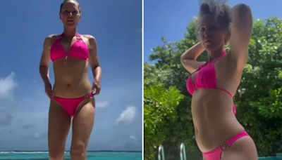 Hollyoaks' Steph Waring strips off to bikini on £900 a NIGHT Maldives holiday