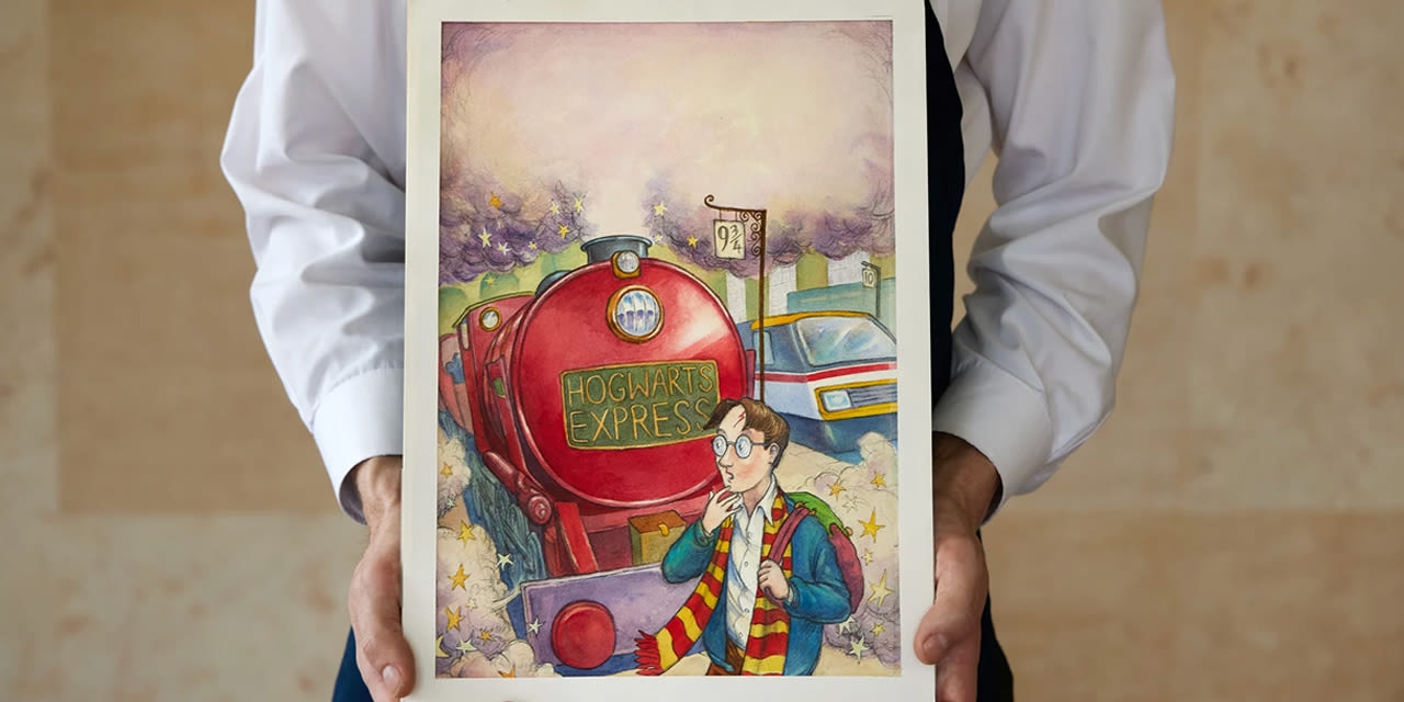 Original Cover Art for the First 'Harry Potter' Book Expected to Fetch $600,000 USD at Auction