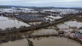 Winter storm rainfall in UK and Ireland ‘made 20% heavier by climate change’