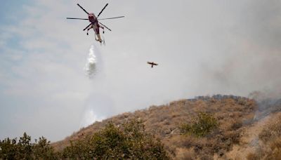 Evacuations ordered as wildfire burns in foothills of national forest east of LA