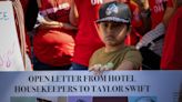 Strike hits dozens of L.A. hotels as tourism industry expects lift from Taylor Swift's SoFi concerts. Here's what to know