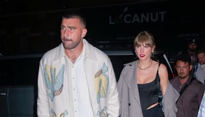 Travis Kelce dancing with Taylor Swift fans at concert goes viral