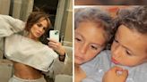 Jennifer Lopez Stylishly Poses For Photos With Twins Max And Emme: 'My Whole Heart'