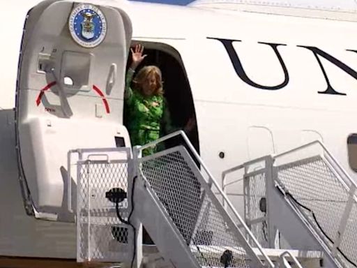 First Lady Jill Biden arrives in Portland