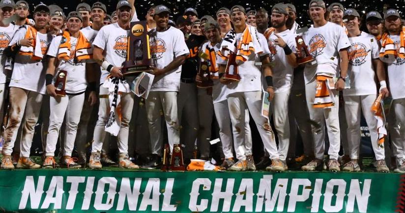 Vols win program's first NCAA baseball championship