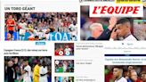 “Desenmascarado” y “el milagro azul ha terminado”: las duras portadas de los medios de Francia tras la eliminación de la Eurocopa