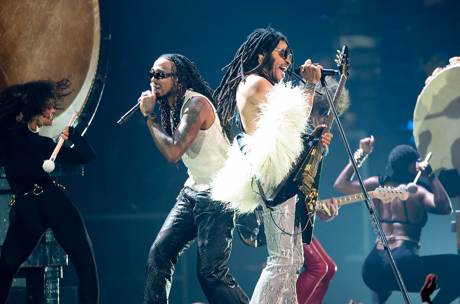 Lenny Kravitz Plays Career-Spanning & Reinventing Three-Song Medley at 2024 VMAs