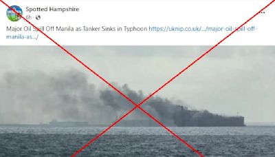 Photo shows burning ships off Singapore, not 'capsized Philippine oil tanker' in July 2024