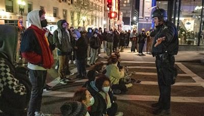 Emerson College won’t discipline arrested students for protest, president says