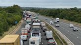 'Severe' delays on motorway after lorry crashes into bridge | ITV News