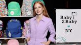 Jessica Chastain Makes Impressive Basketball Shot in Lilac Boilersuit at Baby2Baby Event — See the Pics