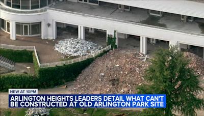 What can't be built on Arlington Park site if Bears don't use it