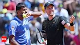 Rohan Bopanna-Matthew Ebden pair loses in Cinch Championship quarters | Tennis News - Times of India