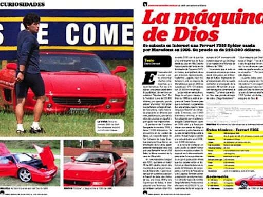 Ordenan la venta anticipada de la Ferrari de Maradona que terminó en manos de un poderoso clan narco