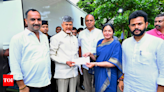 Nellore MP donates Rs 1 crore for Vijayawada flood relief aid - Times of India