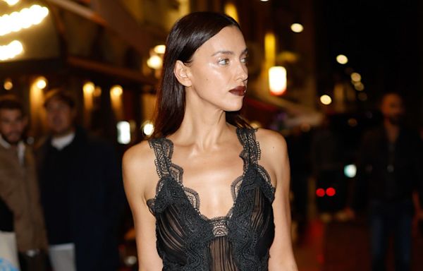 Irina Shayk's Sheer Dress Makes the Case For the Lingerie-as-Eveningwear Trend