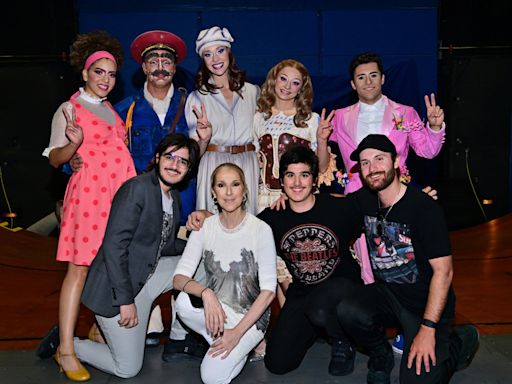 Celine Dion catches one of last 'Beatles LOVE' shows at The Mirage