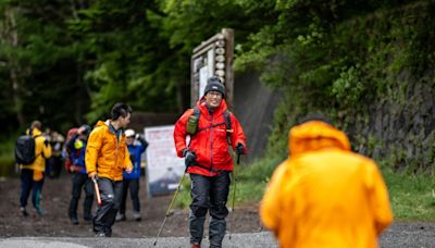 Crowd control at Japan's Mount Fuji as hiking season begins