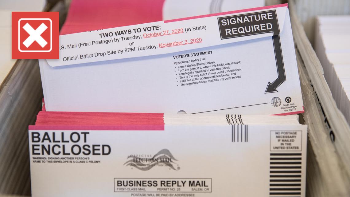 No, there aren't widespread issues of the US Postal Service mishandling Oregon election ballots