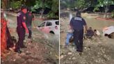 VIDEO: Rescatan a hombre en peligro de ser succionado en un canal de Tuxtla | El Universal