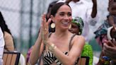 Meghan Markle's diamond cross necklace, allegedly from Princess Diana's collection, under scrutiny after Nigeria visit
