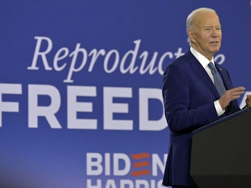 President Joe Biden campaigns in Florida, blasts Trump on reproductive rights