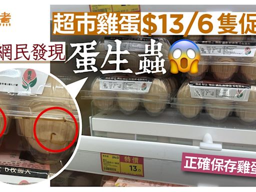 超市雞蛋特價促銷$13/6隻 眼利網民發現「蛋生蟲」！正確保存3招