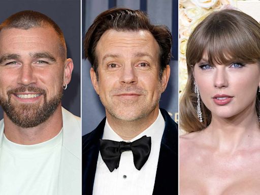 Jason Sudeikis Asks Travis Kelce When He's 'Going to Make an Honest Woman' of Taylor Swift During Big Slick Skit