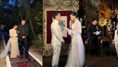 Sale a la luz nuevo VIDEO de la boda de Ángela Aguilar y Christian Nodal: “Como quiera no te corrió mi papá”