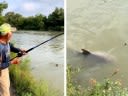 Watch: Fisherman Catches Bull Shark in a Texas River, Sends Internet Into a Panic
