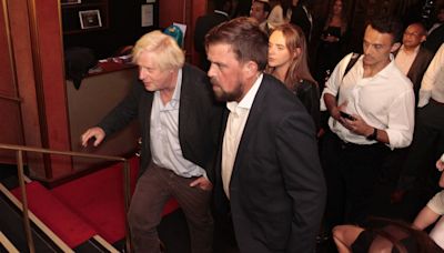 Boris Johnson causes chaos at his father's pro-China film premiere