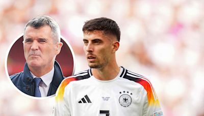 Kai Havertz 'should have done better': Roy Keane criticises the Arsenal striker for his first half for Germany against Spain, with Ian Wright suggesting another striker is needed