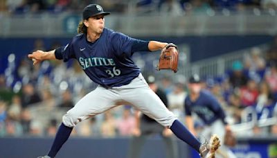 Gilbert pitches 8 scoreless innings for 2nd start in row and Mariners beat Marlins 9-0