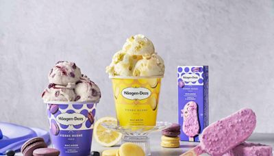 Häagen-Dazs攜手馬卡龍大師Pierre Hermé，推出新品「香草藍莓馬卡龍冰淇淋」