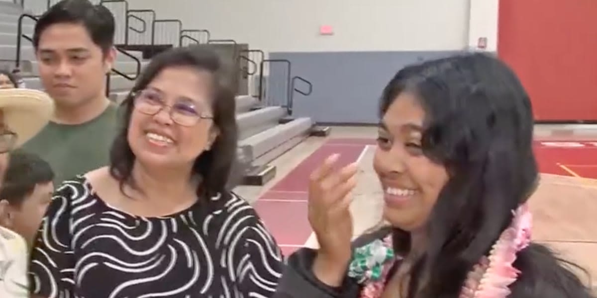 Watch the moment a Kauai high schooler is surprised with UH tuition for a year