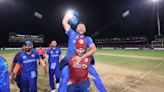 Afghanistan's 'Champion' dance in the team bus after Australia win