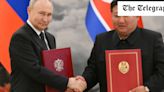 Putin signs pact with Kim Jong-un in Soviet-style meeting of dictators