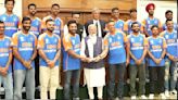 Team India Meets PM Modi: Prime Minister Didn't Lift The Cup; Instead Holds Hands Of Rohit Sharma, Rahul Dravid