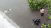 On Camera, Man Swept Away By Strong Currents In Maharashtra's Ratnagiri