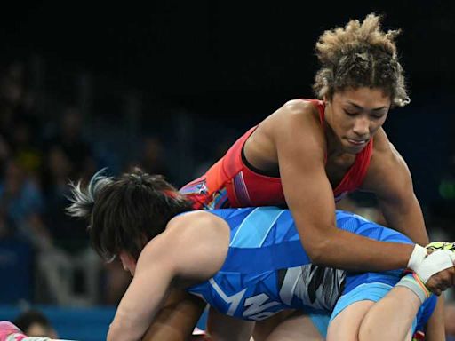 Watch: American Kennedy Blades wins silver in Olympic wresting debut