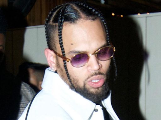 Chris Brown Visibly Displeased Following Tour Air Stunt Mishap