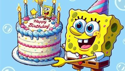 9 tarjetas de Bob Esponja de cumpleaños listas para imprimir y regalar