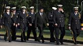 Hundreds of firefighters gather for funeral of former chief killed in Trump rally shooting