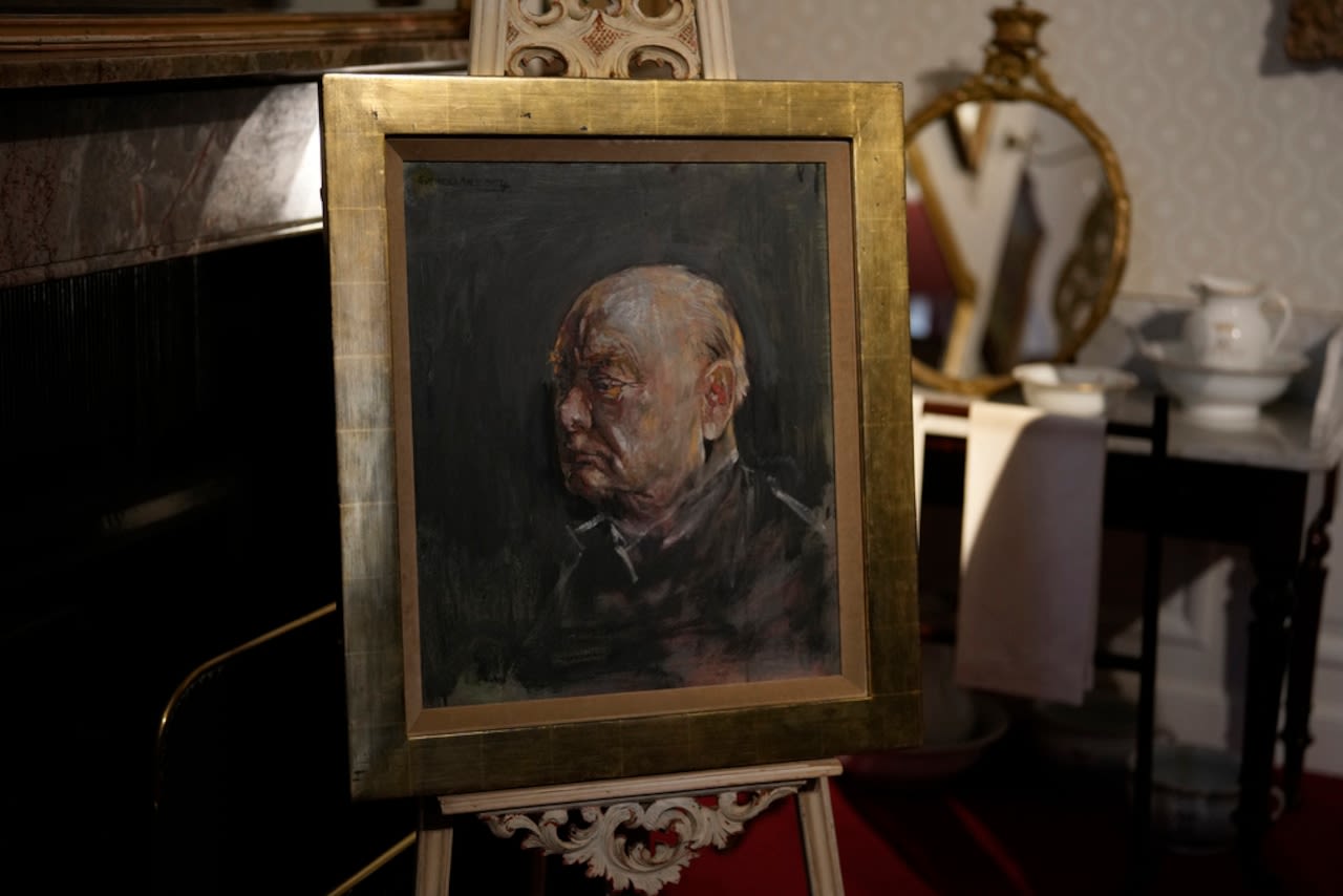 A painting of Winston Churchill by an artist whose work he hated is up for auction